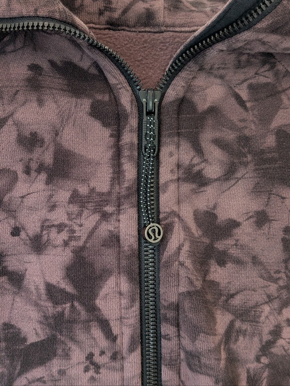 Lululemon Athletica Scuba Hoodie Mini Dusk Floral Antique Bark Black 10 - Picture 4 of 9